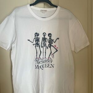 Alexander McQueen White Tee with Logo